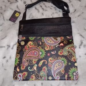Colorful Paisley Crossbody Bag